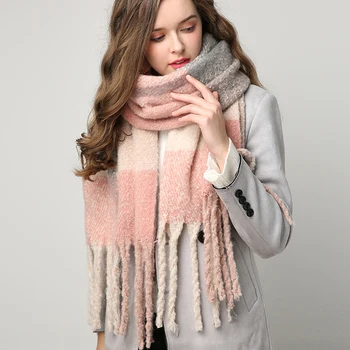 

2020 Winter Scarf for Women Cashmere Scarves Shawls Soft Scarf for Women Blanket Pashmina Winter Warm Shawls Female Poncho Stole