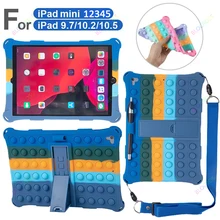 Pop – coque en Silicone souple pour ipad air 1 2, 9.7 pouces/ipad air3/pro, 10.2 pouces (7e 8e génération)/Mini 4 5