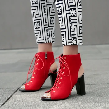 

Sarairis 2020 New Fashion Dropship Chunky High Heels Peep Toe Summer Sandals Woman Shoes Zip Up Concise Shoes Women Sandals