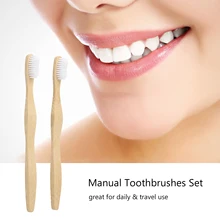 Бамбуковая зубная щетка с плотной щетиной для ежедневного и путешествий для взрослых, уход за полостью рта, ручная зубная щетка es набор, мягкая бамбуковая зубная щетка