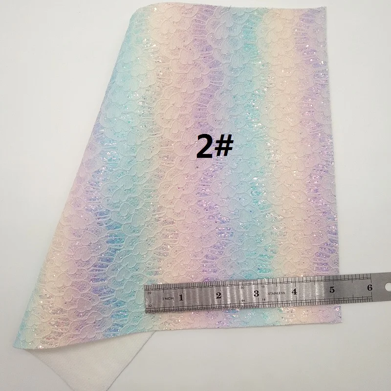 Синяя блестящая ткань, радужная искусственная ткань, блестящая ...