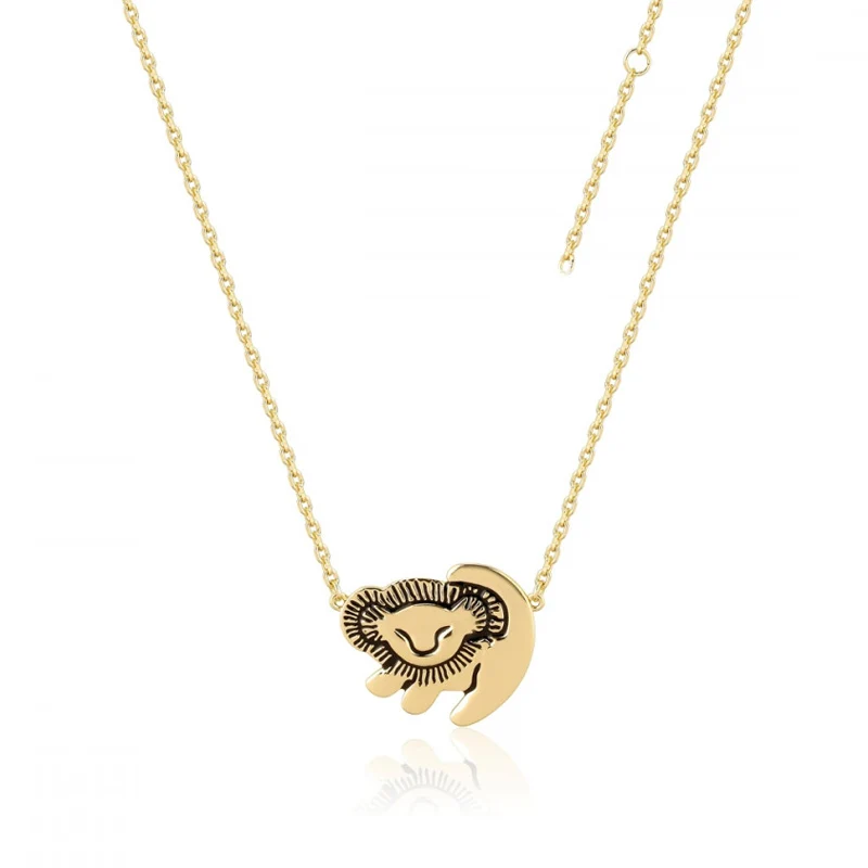 

2019 Simba Necklace Women Choker Lion King Hakuna Matata Kids Cartoon Movie Jewelry Halloween Christmas Gift Party Accessories