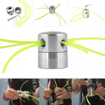 

Updated Trimmer Head Cylindrical Outdoor Playing Straw Grass Grass Trimmer Head Grass Trimmer Silver Aluminum Garden Tools