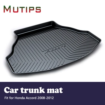 

Mutips 1Set Car Cargo rear trunk mat For Honda Accord 2008 2009 2010 2011 2012 Boot Liner Waterproof Anti-slip mat Accessories