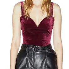 Velvet Women Jumpsuits Sexy Solid Color Deep V-Neck Camisole Backless Sleeveless Fashion Bodysuit Ropa Mujer 2020 Drop Shipping Velvet Women Jumpsuits Sexy Solid Color Deep V-Neck Camisole Backless Sleeveless Fashion Bodysuit Ropa Mujer 2020 Drop Shipping