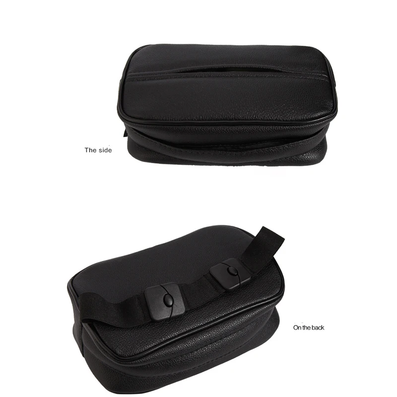 Genuine Leather Car Armres Tissue Hanging Box For Alfa Romeo 159 Kia Ceed Rio Cerato Sportage Subaru Foreste Impreza Saab