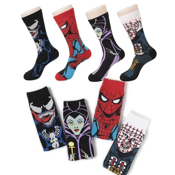 

Maleficent Venom Spiderman Costume Sock Mistress of Evil Socks Cosplay Props Unisex Christmas Gifts Spider Man Stocking