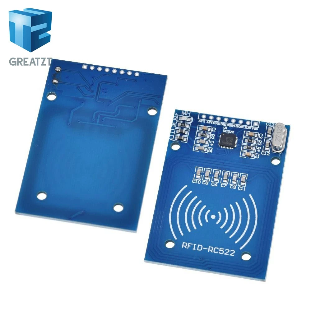 GREATZT RFID модуль RC522 наборы S50 13,56 МГц 6 см с тегами SPI записи и чтения для arduino uno 2560 - Цвет: MFRC-522 Module