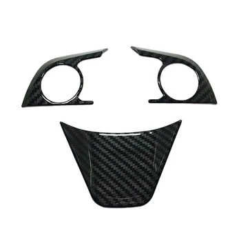 

for TOYOTA Corolla 2018 ABS Carbon Fiber Interior Steering Wheel Frame Cover Trim 3PCS