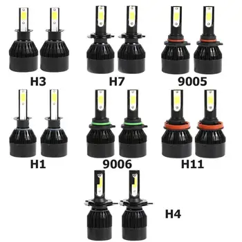 

2pcs C6 LED Car Headlight Bulb H1 H3 H4 H7 H11 9005 9006 36W COB Headlamp 6500K 8000LM Replacement Auto Headlamp Light Bulbs