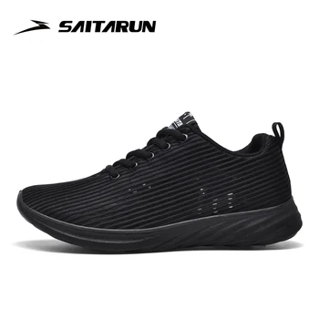 

Saitarun Simple Fashion Flat Shoes Women Summer Black Super Breathable Female Casual Sneakers Comfort & Elastic Sport Shoes
