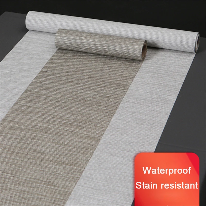 Paper Weave Table Runner Waterproof Table Cloth For Home Wedding Banquet Festival Party Catering Hotel Decoration Table Flag
