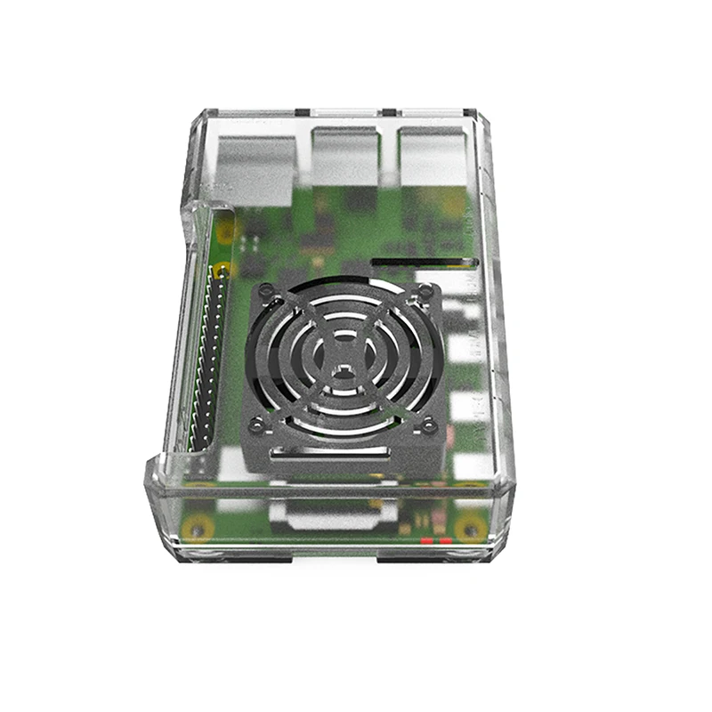 Aokin Raspberry Pi 4 Модель B Чехол черный прозрачный чехол для Raspberry Pi 4