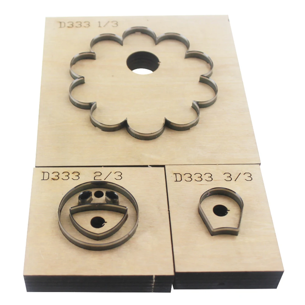 DIY leather craft sunflower design cup mat coaster die cutting knife mold metal hollow puncher 3pcs/set 100x100mm size changable