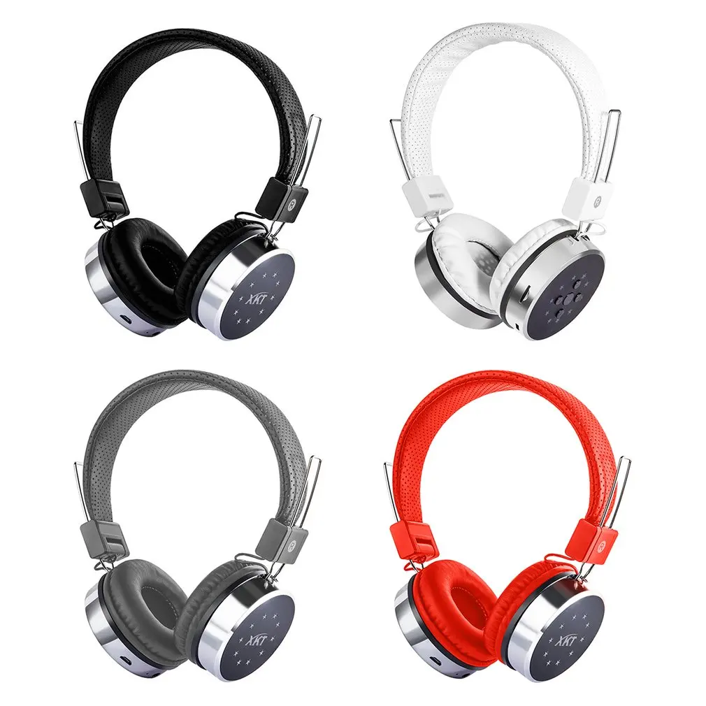 P60 Wireless Headphones Bluetooth Headphone 24 Hours Working Time 7 Color LED Light Support TF Card For Mobile phone PC TV
