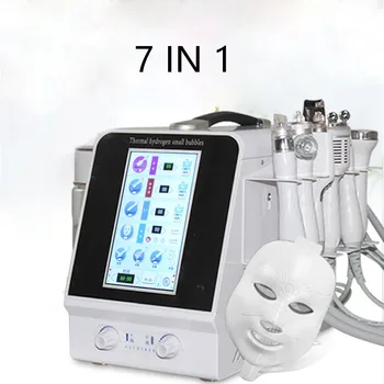 

Thermal Hydrogen Small Bubble Skin Care 7 in 1 Ultrasonic Vacuum Hydra Deep Facial Pore Clean Bio-Lifting Spa Facial Machine