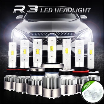 

JGAUT Mini Super H7 Led Car Light H3 H11 H8 H9 880 881 H27 9005 9006 HB3 HB4 H4 led headlight Bulb Plug and Play 8600lm 70W