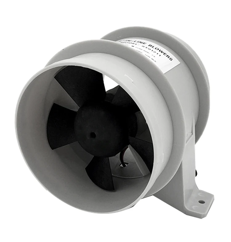 

3 Inch In-Line Boat Air Blower Marine Bilge/Engine/Galley Ventilation 5-Fan 12V 145CFM Quiet for RV Yacht Boat Accessories Marin