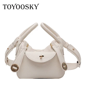 

TOYOOSKY Elegant Women's Bag Luxury High Quality Hobo Handbag Brand Designer Boston Shoulder Bag Scarf Office Lady Bucket Bag