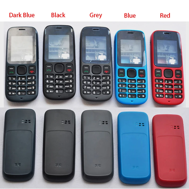 Для Nokia 101 1010 пластиковый новый полный корпус Baterry чехол + средняя рамка передняя