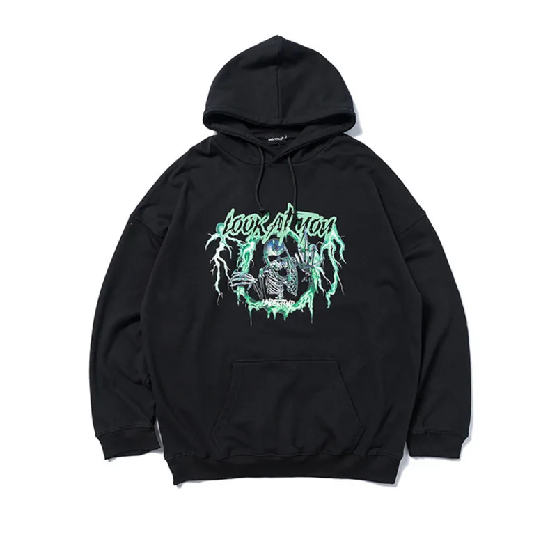 IEFB /men's wear sweatwear Skeleton Head Print Loose Pullover hoodies for  couple 2020 new Tide Oversize sweatshirt 9Y1097 - AliExpress Men's Clothing