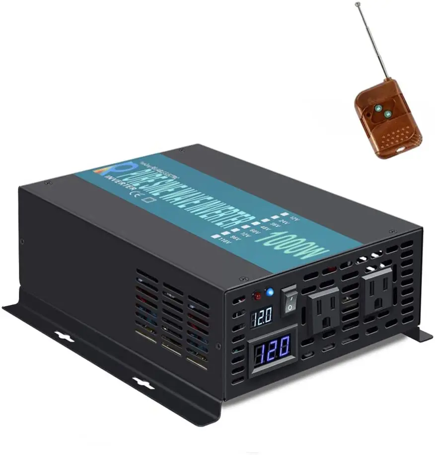 Off Grid Inverter Solare A Onda Sinusoidale Pura 12V Dc A 220V Ac 1000W Inverter Di Potenza 24V 48V A 120V 230V 240V Convertitore Telecomando