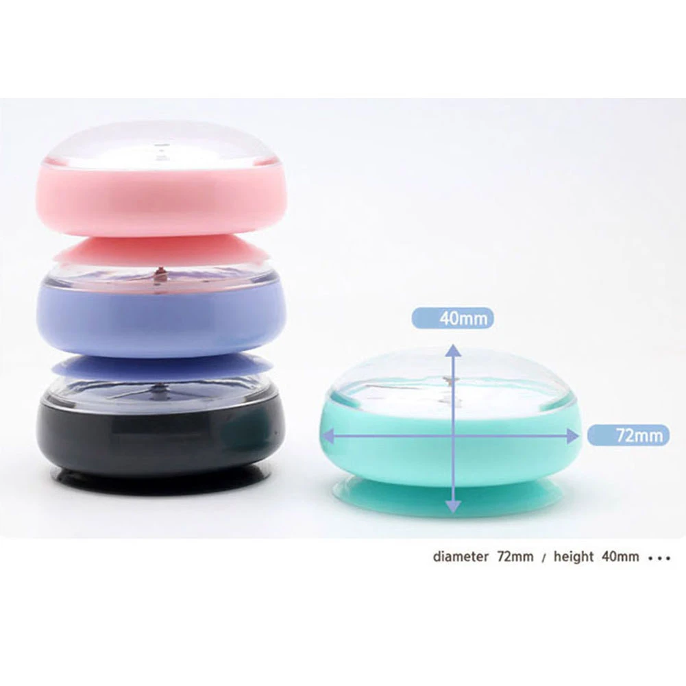 Mini Suction Cup Clock Bathroom Waterproof Sucker Alarm Clock Timer Decor Kitchen Bath Shower Wall Clocks Tiny Toilet Home Decor