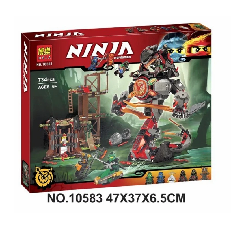 Bela 10583 Ninja Dawn of Iron Doom Набор фигурок совместимые Ninjagoes 70626 строительные блоки