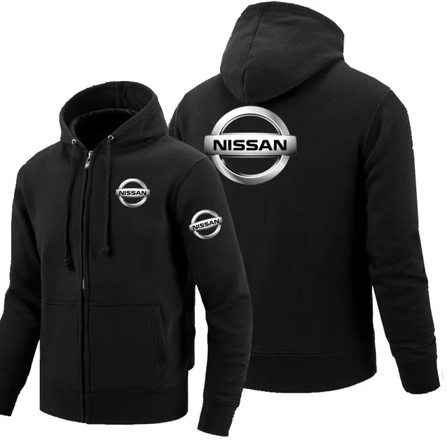 Логотип Nissan, толстовка на молнии, мужские толстовки на молнии, осенняя толстовка с капюшоном, зимняя длинная модная повседневная одежда d