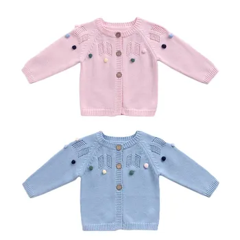 

Autumn Newborn Baby Sweater Knitted Baby Clothes 100% Cotton Infant Baby Girls Boys Sweater Cardigan Coat