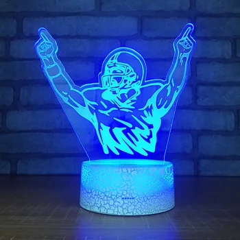

Victory football 7 Color Lamp 3d Visual Led Night Lights For Kids Touch Usb Table Lampara Lampe Baby Sleeping Motion Light