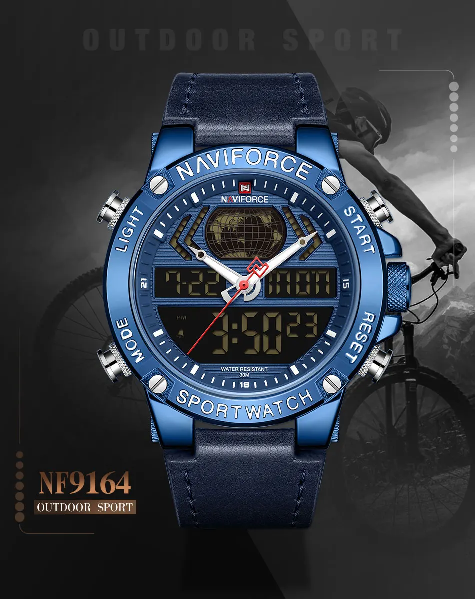 NAVIFORCE Лидирующий бренд Мужские часы синие Модные Роскошные Кварцевые часы мужские s военные спортивные наручные часы Relogio Masculino