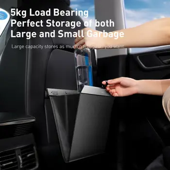 

Leather Garbage Bin Waterproof Auto Garbage Bin Car Back Seat Organizer