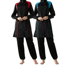 Горячий Женский Большой размер консервативный мусульманский сшивание консервативный купальник костюм полный coverIslamic Шарф Исламский купальник