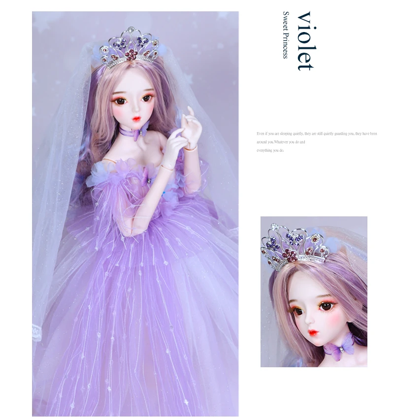 DBS 1/3 bjd кукла 62 см шарнир тела обувь и платье для куклы головной убор мечта фея SD