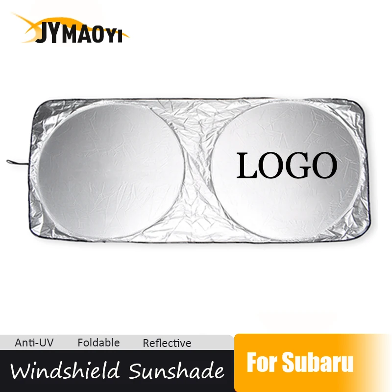 

JYMAOYI 150*70cm 160*86cm Car Sunshade Reflective Car Window Sun Shade Front Windowshield Sun block with car logo for Subaru