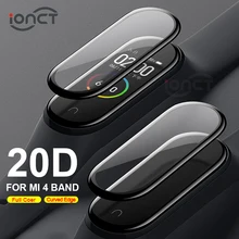 20D Защитная пленка с защитное стекло для xiaomi mi band 4 стекло защита экрана, устойчивая к царапинам пленка mi band 4 полное покрытие, HD mi band 4 пленка