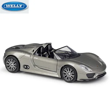 

WELLY Diecasts 1:36 PORS 918 Spyder Concept Simulation Alloy Car Model Collection Gifts Kids Toy Vehicles Frees Shipping