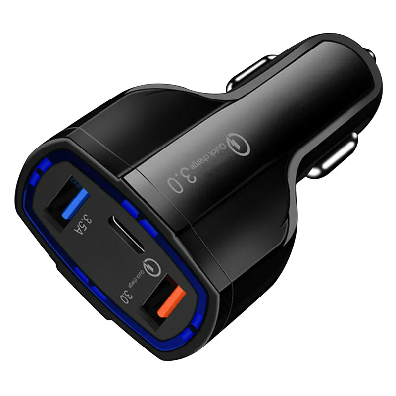 3-Port-USB-Fast-Rapid-Car-Charger-Adapter-Type-C-Port-Charging-for-Mobile-Phone-LHB99