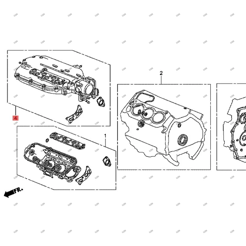

Car Engine cylinder head repair kit Cylinder head repair kit hon daa cur a Cylinder bed repair kit Cylinder head gasket repair k