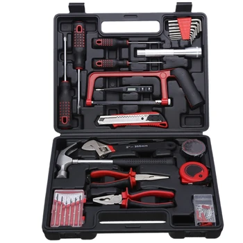 

Hand Tool Set Household Hand Tool Set with Plastic Toolbox Storage Box Socket Wrench Screwdriver