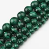 AAA – perles Malachite naturelles rondes et amples, 7.5 pouces, pour la fabrication de bijoux, bracelets, colliers, travaux d'aiguille, bricolage, 6, 8, 10, 12 mm ► Photo 1/6