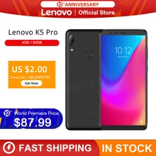 Original versão global lenovo k5 pro 4 gb ram 64 gb snapdragon 636 Octa-Core quatro câmeras 5.99 polegada 4g lte smartphone(China)