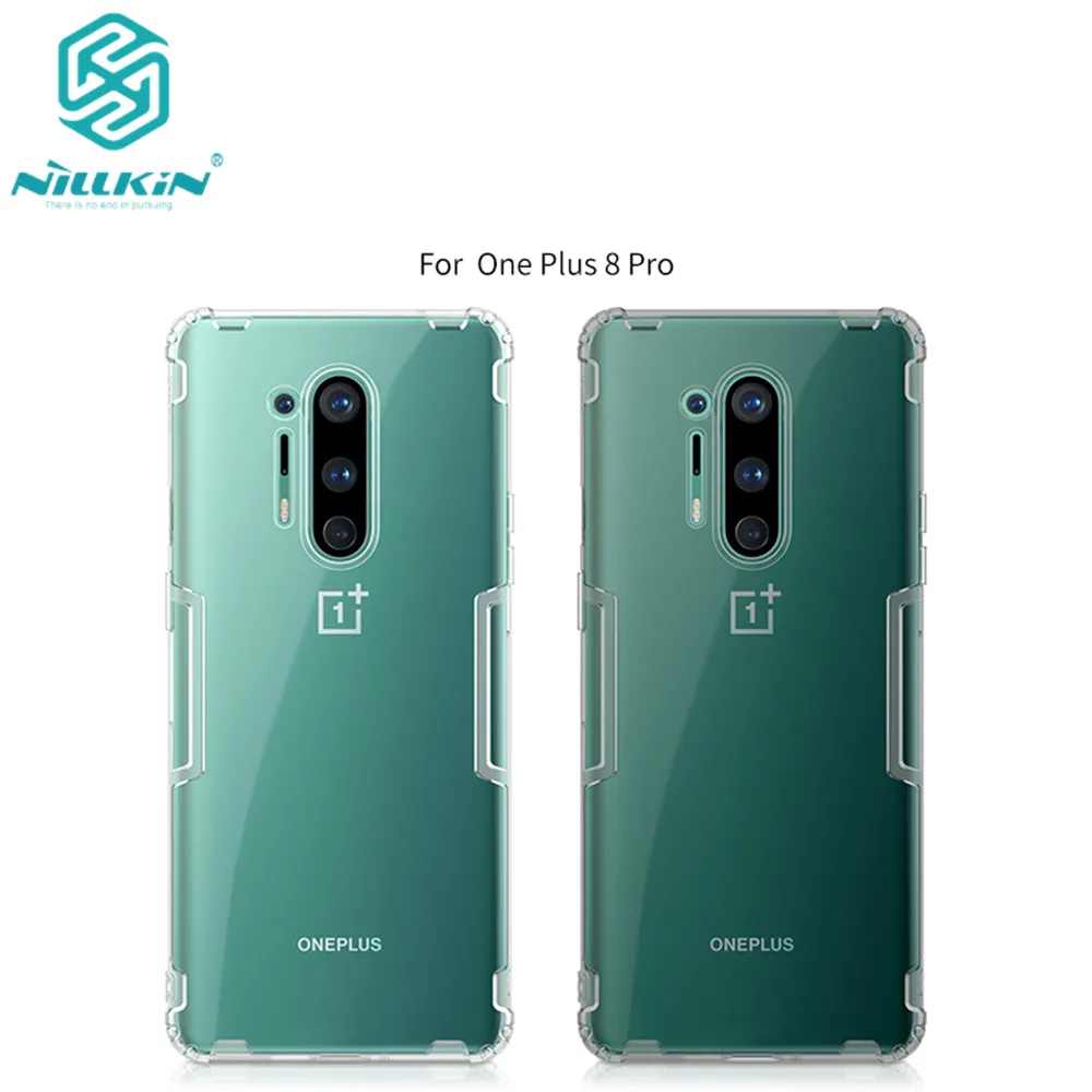 Чехол из ТПУ для OnePlus 8 Pro Nillkin nature прозрачный зеркальный защитный чехол one plus pro 6 78