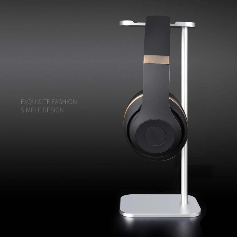 Earphone Hanger Holder Headphone Stand Rack Sturdy Non Slip Aluminum Alloy Gaming Headset Bracket with Solid Base