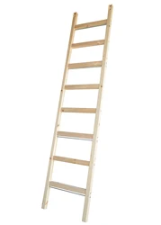 Échelle coulissante en bois de pin, 96 pouces, adaptée au matériel roulant # XJW LADDER 