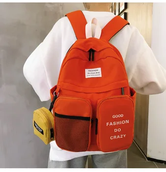 

Summer simplicity High school large capacity backpack backpack female college student simple small backpack