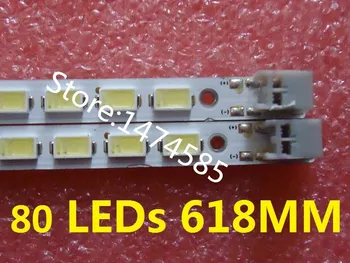 

2 PCS*80LED 618MM LED SLED 2010SVS55 LJ64-02386A LJ64-02391A for screen LTF550HJ03 LTF550HQ02 UA55C6200UF
