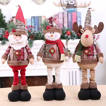 

48cm Merry Christmas Ornaments Christmas Gift Santa Claus Snowman Christmas Tree Decoration For Home Kids Christmas Gifts Toy