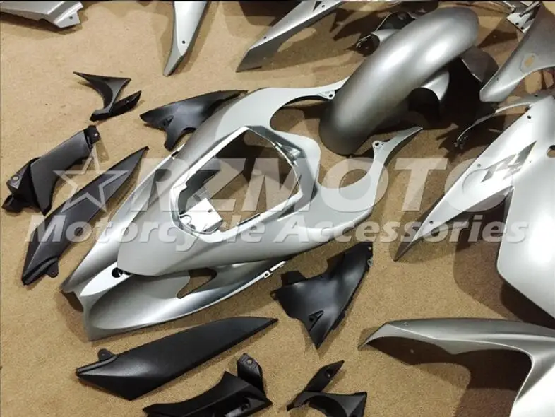 ABS формовочный Мотоцикл Обтекатели наборы подходят для Yamaha YZF-1000-R1 2004 2005 2006 04 05 06 обтекатель кузова набор Серебряный крутой